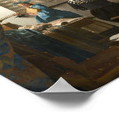 The Art of 絵を描 of's — Johannes Vermeer ポスター (角)