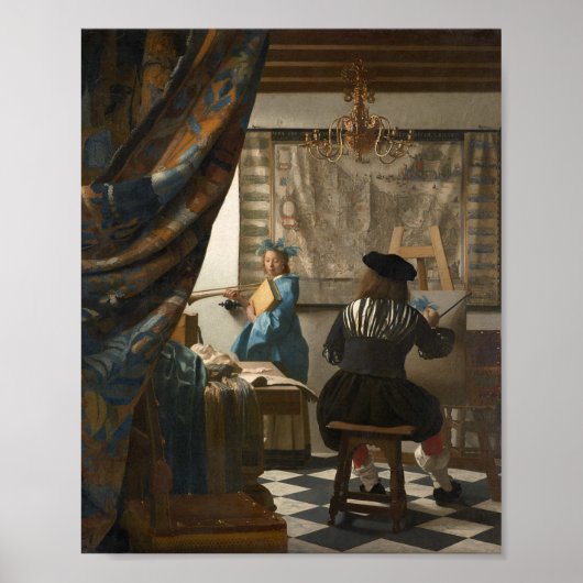 The Art of 絵を描 of's — Johannes Vermeer ポスター (正面)