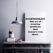 The Art of Overthinking - Funny Office Humor ポスター
