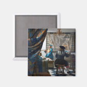 The Art of Painting, Johannes Vermeer, 1666-1667 マグネット (正面/裏面)