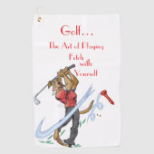 “The Art of Playing Golf” Golf Towel ゴルフタオル (正面)