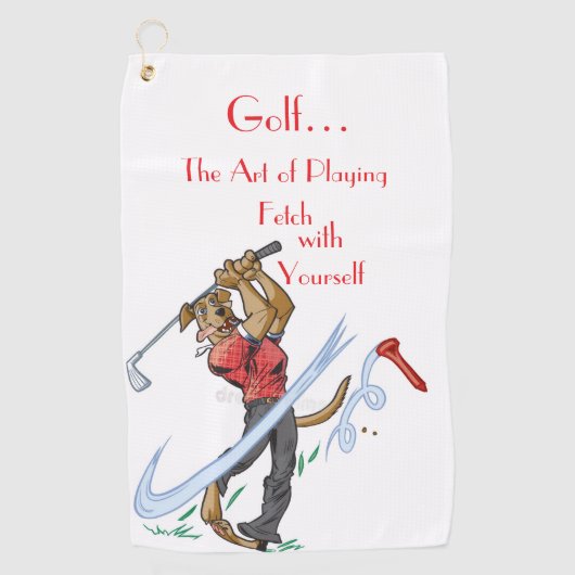 “The Art of Playing Golf” Golf Towel ゴルフタオル (正面)