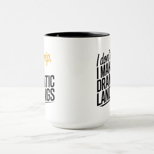 The Art of the Dramatic Landing. マグカップ (中央)