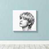 The Art Of The V - Most Handsome Man From Korea キャンバスプリント (インサイチュ (ウッドフロア))
