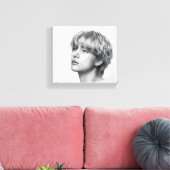 The Art Of The V - Most Handsome Man From Korea キャンバスプリント (インサイチュ (リビング))