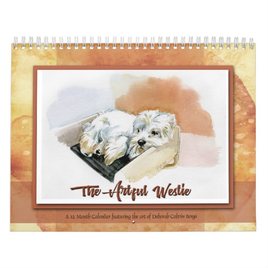 The Artful Westie A 12ヶ月のカレンダー:Borgo カレンダー (カバー)