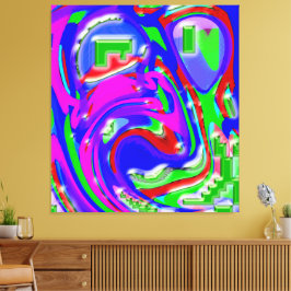 The Artist and His Flashes of Creativity キャンバスプリント