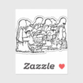 the artist_awaynowe UR LoveS b diecut 7ホラー シール (シート)