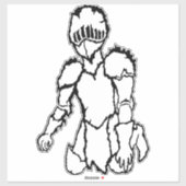 the artist_awaynowe UR LoveS bdiecut 12ホラー シール (シート)