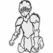 the artist_awaynowe UR LoveS bdiecut 12ホラー シール (正面)