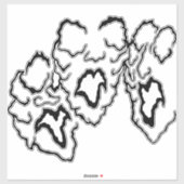 the artist_awaynowe UR LoveS bdiecut 14ホラー シール (シート)