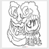 the artist_awaynowe UR LoveS bdiecut 16ホラー シール (シート)