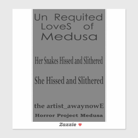 the artist_awaynowe UR LoveS V15 gphrasesホラー シール (シート)