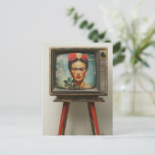 The Artist on a TV Grunge ポストカード (スタンド正面)