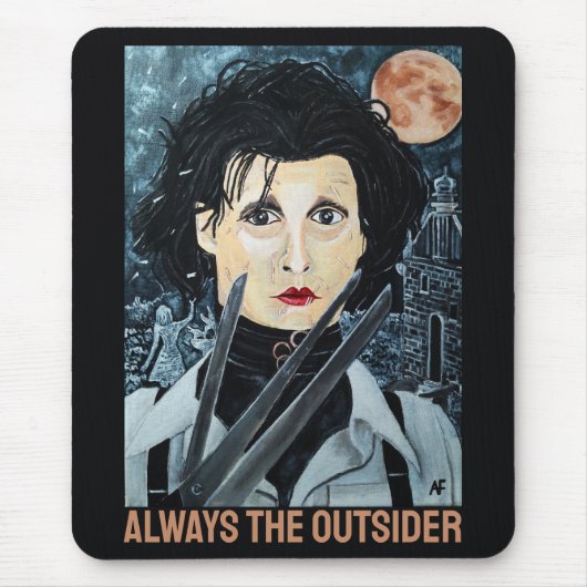 The Artist Painting by Alfred Fox マウスパッド (正面)