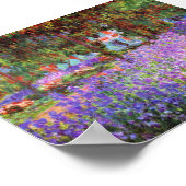 The Artist's Garden at Giverny by Monet Poster ポスター (角)