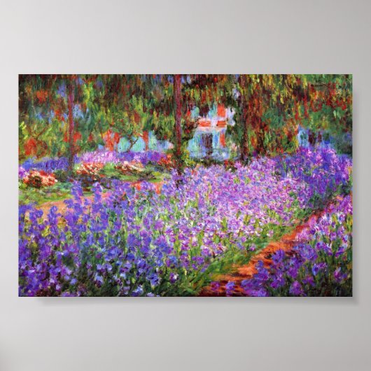 The Artist's Garden at Giverny by Monet Poster ポスター (正面)