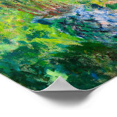 The Artist's Garden at Vetheuil,1880 by Monet ポスター (角)