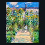 The Artist's Garden at Vetheuil,1880 by Monet ポスター<br><div class="desc">The Artist's Garden at Vetheuil, 1880 by Claude Monet</div>