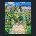 The Artist's Garden at Vetheuil,1880 by Monet ポスター<br><div class="desc">The Artist's Garden at Vetheuil,  1880 by Claude Monet</div>