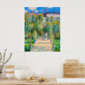 The Artist's Garden at Vetheuil,1880 by Monet ポスター (キッチン)