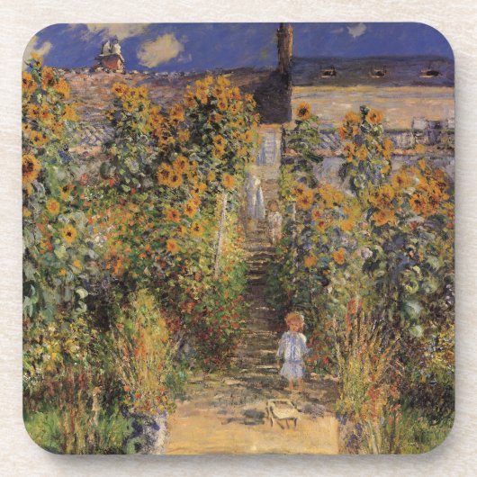 The Artist's Garden at Vetheuil by Claude Monet コースター (正面)