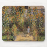 The Artist's Garden at Vetheuil by Claude Monet マウスパッド<br><div class="desc">The Artist's Garden at Vetheuil (1880) by Claude Monet is a vintage impressionism fine art floral nature painting. A young girl is flanked by tall blooming yellow sunflower flowers during the summer season. A child is standing in a path in Monet's garden in Vetheuil (a suburb of Paris). About the...</div>