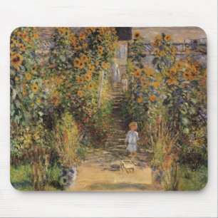 The Artist's Garden at Vetheuil by Claude Monet マウスパッド