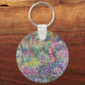 The Artist's Garden in Giverny by Claude Monet キーホルダー (正面)