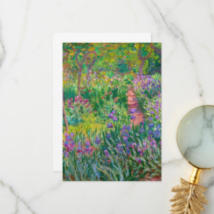 The Artist's Garden in Giverny by Claude Monet サンキューカード