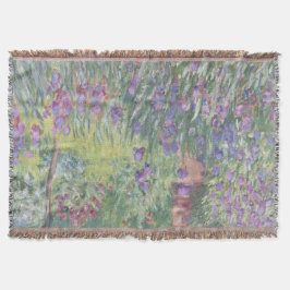 The Artist's Garden in Giverny by Claude Monet スローブランケット
