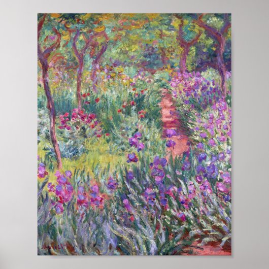 The Artist's Garden in Giverny by Claude Monet ポスター (正面)