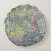 The Artist's Garden in Giverny by Claude Monet ラウンドクッション (裏面)