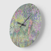 The Artist's Garden in Giverny by Claude Monet ラージ壁時計 (傾斜)