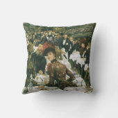 The Artist's Ladeys by James Tissot, Artヴィンテージ クッション (裏面)