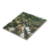 The Artist's Ladeys by James Tissot, Artヴィンテージ タイル (側面)