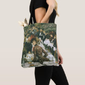 The Artist's Ladeys by James Tissot, Artヴィンテージ トートバッグ (クローズアップ)