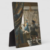 The Artist's Studio, c.1665-66 (キャンバス上の油) フォトプラーク (側面)