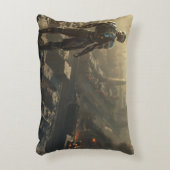 The Ascendant Guardian: Futuristic Cyberpunk  アクセントクッション (正面(垂直))