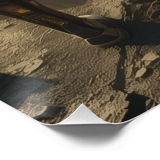  The Ascendant Guardian: Futuristic Sci Fi Art ポスター (コーナー)