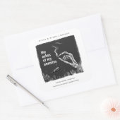 The Ashes My Enemies Funny Halloween Candle Label スクエアシール (封筒)