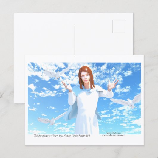 The Assumption of Mary into Heaven ポストカード (正面/裏面)