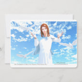 The Assumption of Mary into Heaven 招待状 (正面)