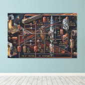 The Astral Blueprint キャンバスプリント (インサイチュ (ウッドフロア))