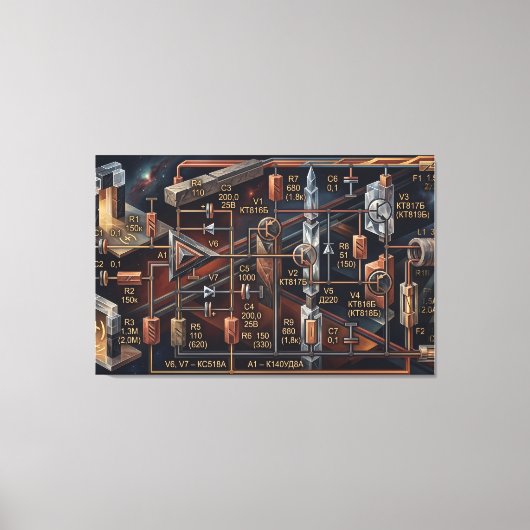 The Astral Blueprint キャンバスプリント (正面)