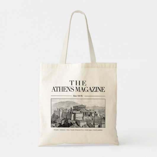 The Athens Magazine Tote, Historical City Athens トートバッグ (裏面)