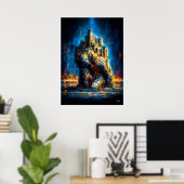 The Atlas of the Ruin – Monumental Expressionist ポスター (ホームオフィス)