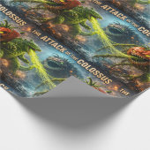 The attack of the Colossus mutant veggie bulk mat  ラッピングペーパー (角)