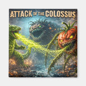 The attack of the Colossus mutant veggie square ma マグネット (正面)