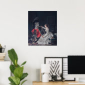 The Attentive Student - Fragonard ポスター (ホームオフィス)